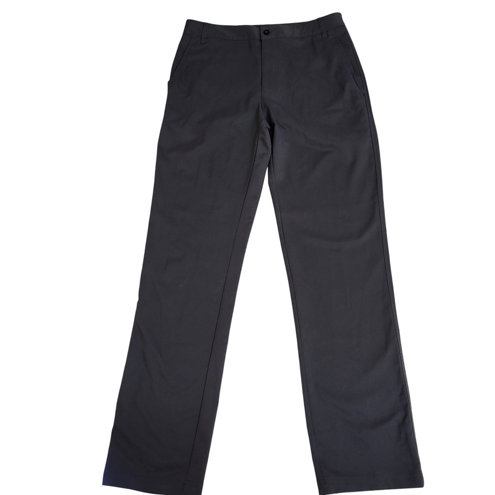 FILA SPORT Golf Pants 30x32 Gray Flat Front Athletic Performance Tee Pocket